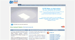 Desktop Screenshot of 3dpdfmaker.com